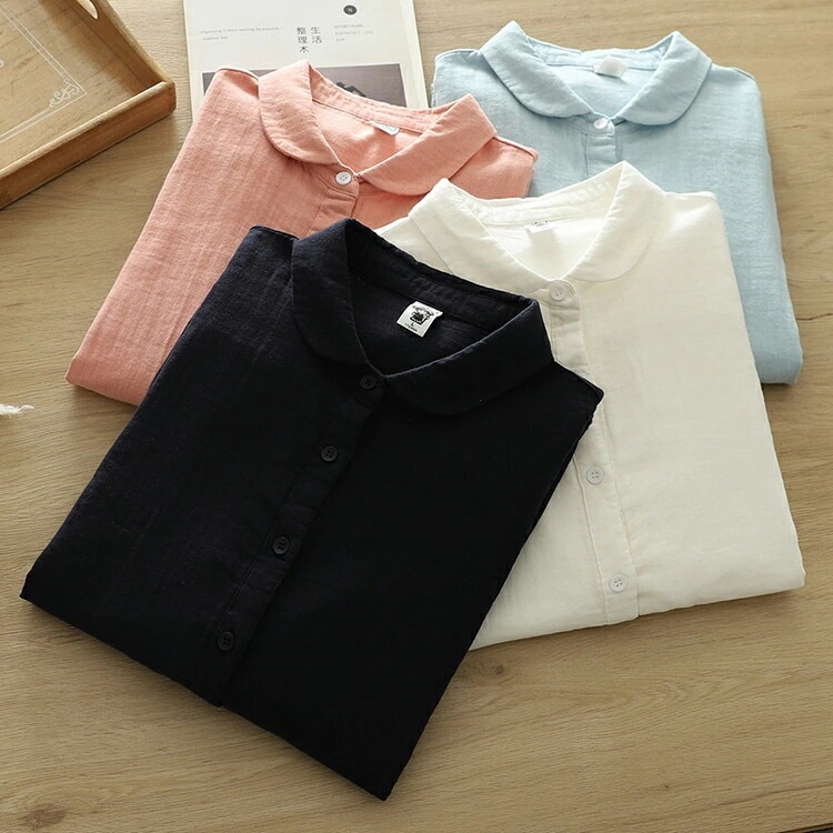 シャツ レディース 白シャツ チュニック 春 長袖シャツ ブラウス トップス シャツブラウス ガーゼシャツ ガーゼ 長袖チュニック