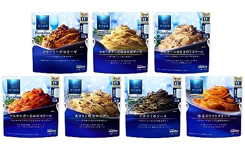 【.co.jp 】青の洞窟 Piccolino パスタソース 7種セット 電子レンジ ( ボロネーゼ / カルボナーラ / ポモドー