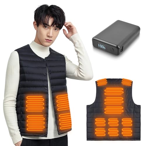 サイズ：L 電熱ベスト ヒーターベスト【日本製ヒーター PSE取得バッテリー付き】DC12V給電 3
