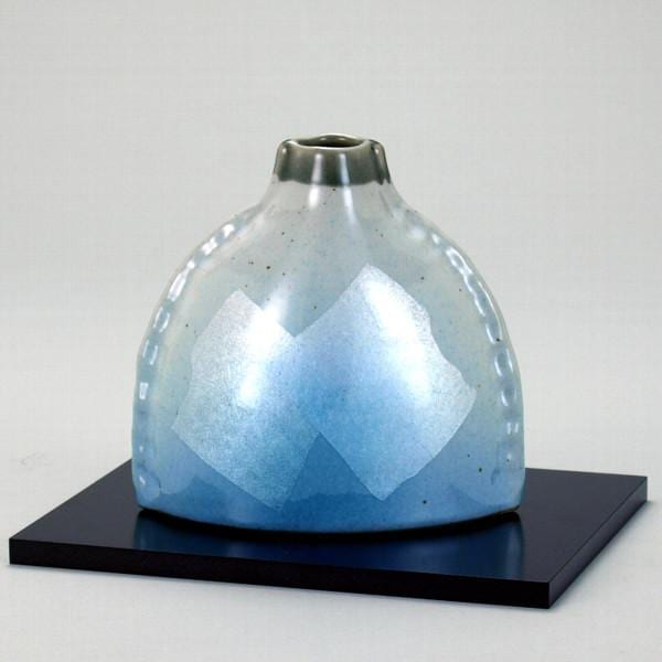 九谷焼 4号一輪生 銀彩 設立祝い 内祝い 節分 古希 母の日 開業祝い かわいい 米寿 会社法人 引き出物 知人 お歳暮 引越し祝い 就任 お正月 社長 女性 赤ちゃん