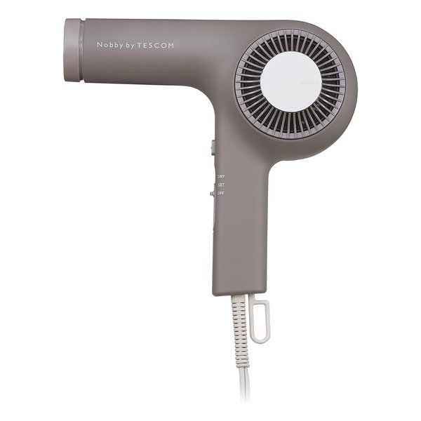 Nobby by TESCOM ヘアドライヤー スモーキーグレー 軽量 コンパクト 1200W NIB400A-H