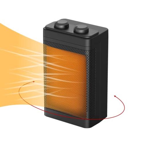 セラミックヒーター セラミックファンヒーター 【冬新型&自動首振り】速暖 大風量 瞬間速暖 1200W ~8畳 高温/中温/自然風3段階切替 12時間タイマー機能 転倒自動オフ 過熱保護 省エネ 節電