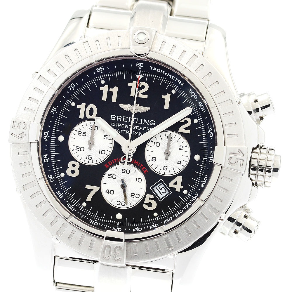 ブライトリング BREITLING A69360 アベンジャー69 クロノグラフ デイト 世界600本限定 クォーツ メンズ 良品 _895987【中古】