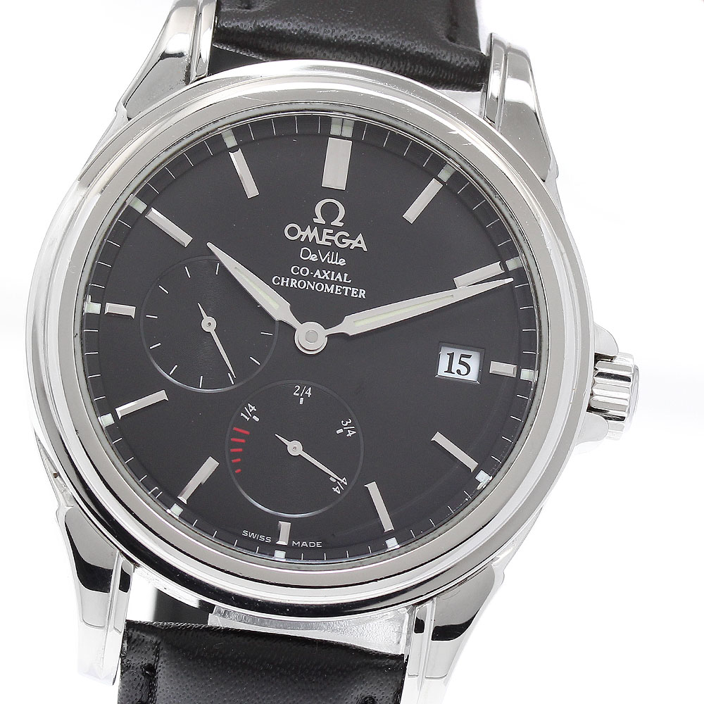 オメガ OMEGA 4832.51.31 デビル デイト コーアクシャル パワーリザーブ 自動巻き メンズ _917644【中古】