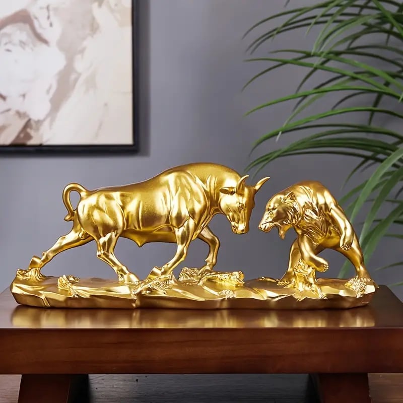 オブジェ 雄牛 熊 ゴールド おしゃれ インテリア 置物 オーナメント アート 動物 アニマル 工芸品 装飾品 新築祝い ギフト プレゼント 4-7 5,571円