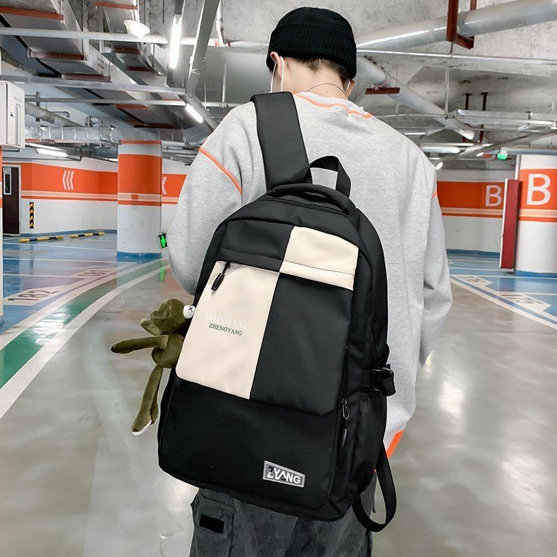 ランドセル男性大容量ランドセルクール大学生カップルカジュアルバックパック今すぐ欲しい！バックパック大容量トートバッグシングルランドセル（ペンダントなし