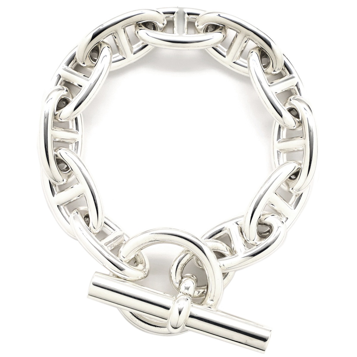 エルメス HERMES ブレスレット シェーヌダンクル GM シルバー925 シルバー 11コマ スターリングシルバー SV925 【ケース】【中古】