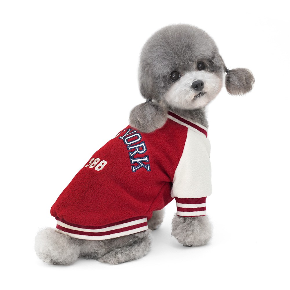 ジュンソン1988野球ジャンパー子犬服ペット犬小型犬愛犬秋冬アウター服