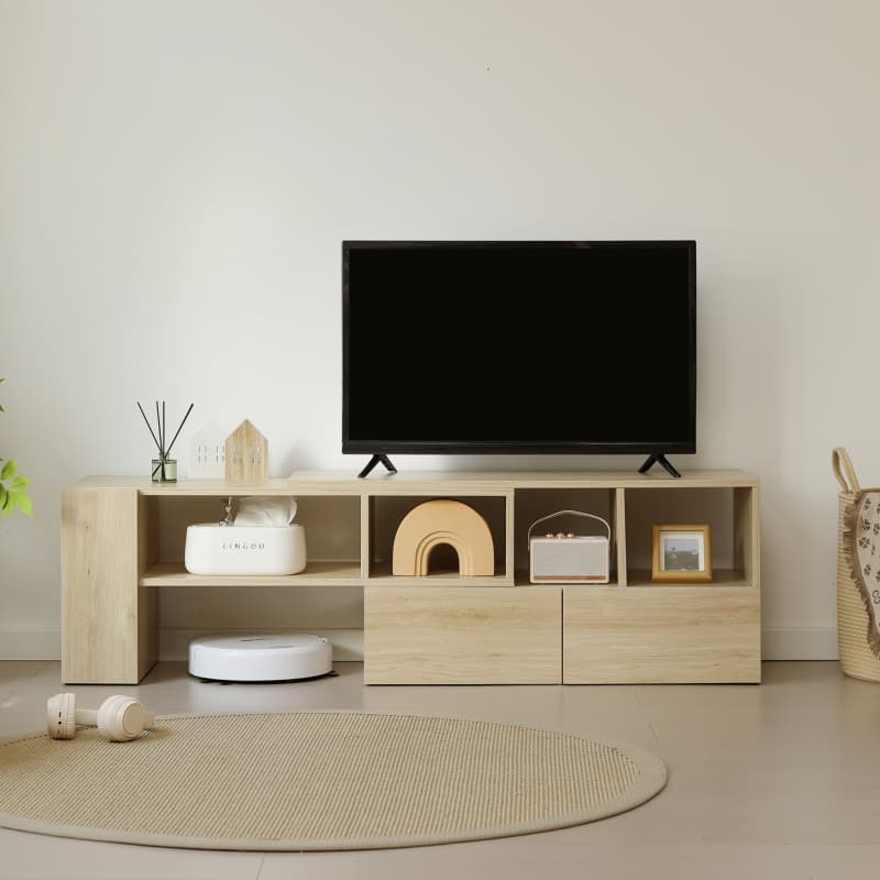 【国内即発]】テレビ台 ローボード 収納 伸縮自由 幅95～169cm テレビボード テレビラック リビングボード L字収納 TV台L字 TVボード コーナー収納ロータイプ 棚 シンプル大容量