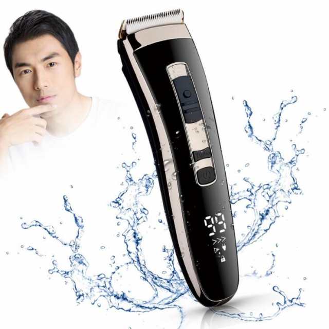 バリカン 散髪 ヘアカッター 電動バリカン ヒゲトリマー 水洗い可能 充電式 静音