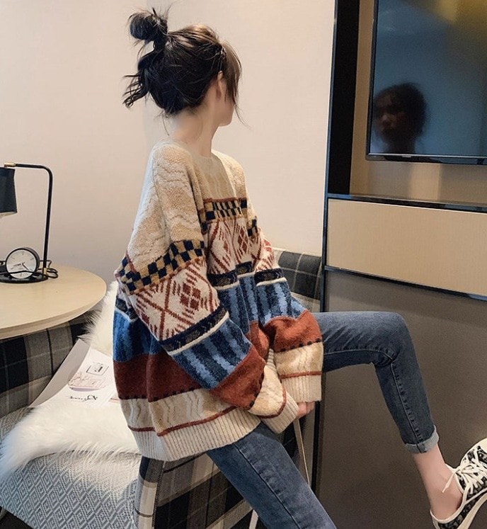 デート マタニティ ニットソー ざっくりニット デニムパンツ 長袖 綿 デニム ニット ウール 可愛い きれいめ 上品 おしゃれ かっこいい 可愛い ラブリー キュート ガーリー クール