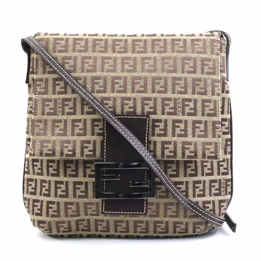 フェンディ FENDI 斜め掛けショルダーバッグ ズッキーノ キャンバス ブラウン レディース 2362-8BT075 e59573j
