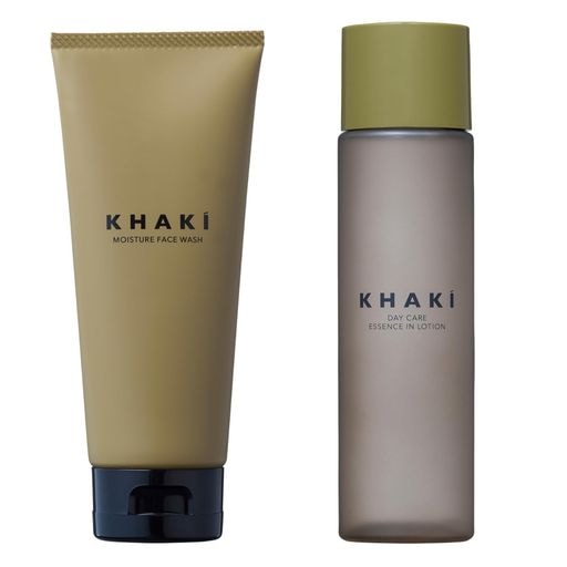 KHAKI カーキ メンズスキンケアセット【医薬部外品】 オールインワン ローション 119ml & 洗顔料 100g 乾燥 毛穴 肌荒れ ニキビ シミ 敏感肌 脂性肌 乾燥肌 紫外線ケア 低刺激 い