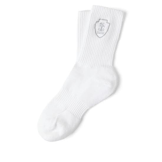 BRUNELLO CUCINELLI Men Ankle Socks MCS95585T CR59 WHITE GREY