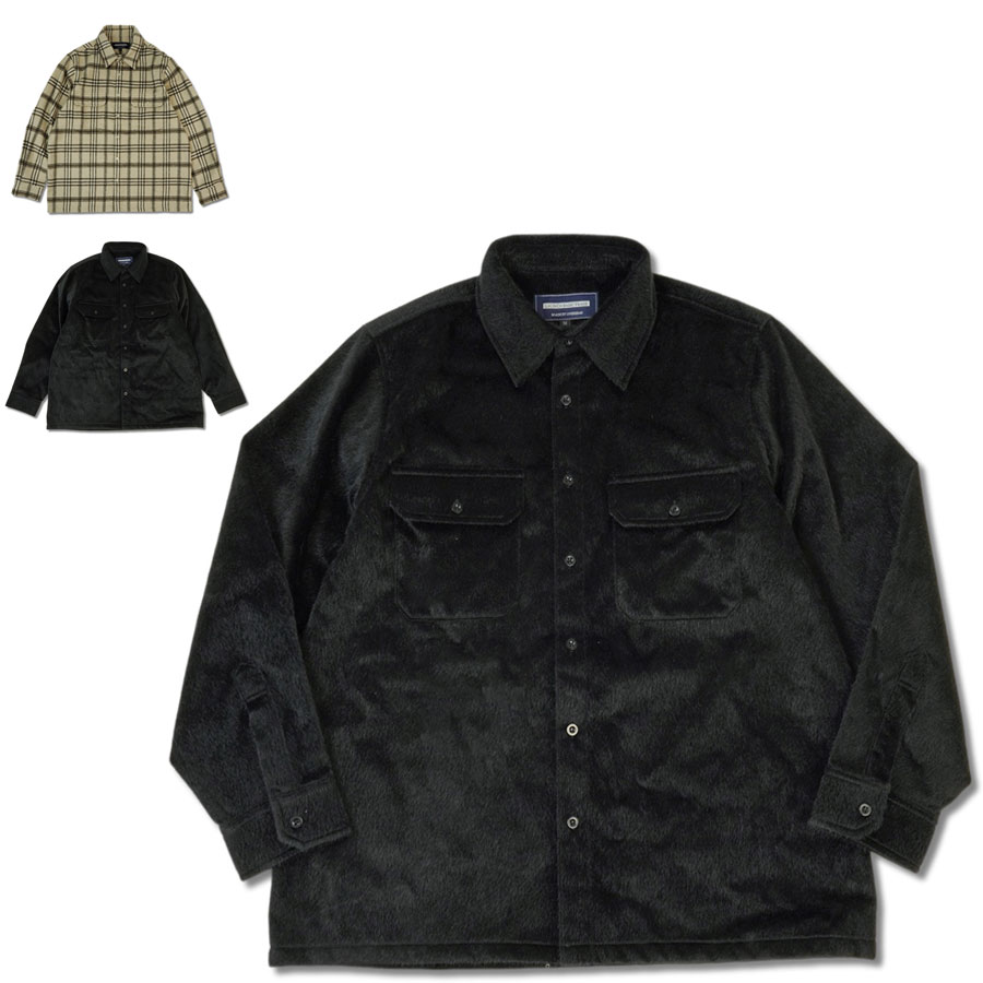 男女兼用 シャツワームシャツ WARM SHIRTSLAUNCH BASIC TRADEラウンチベーシックトレードBEIGE ベージュ BLACK ブラックb