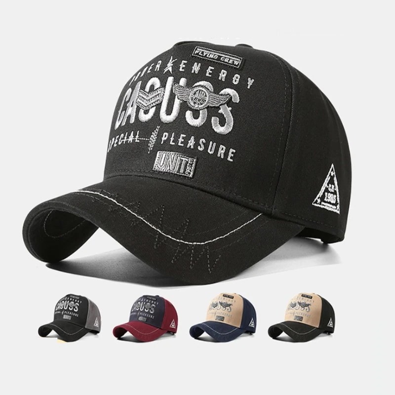 快適大きい小顔効果ベースボールキャップ帽子の新型ハードトップのアウトドアスポーツ風通気性帽子