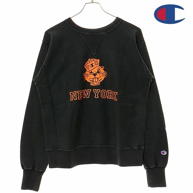 リバースウィーブ クルーネック スウェットシャツ [C3-B013] メンズ トップス トレーナー OFF-BLACK 正規取扱店