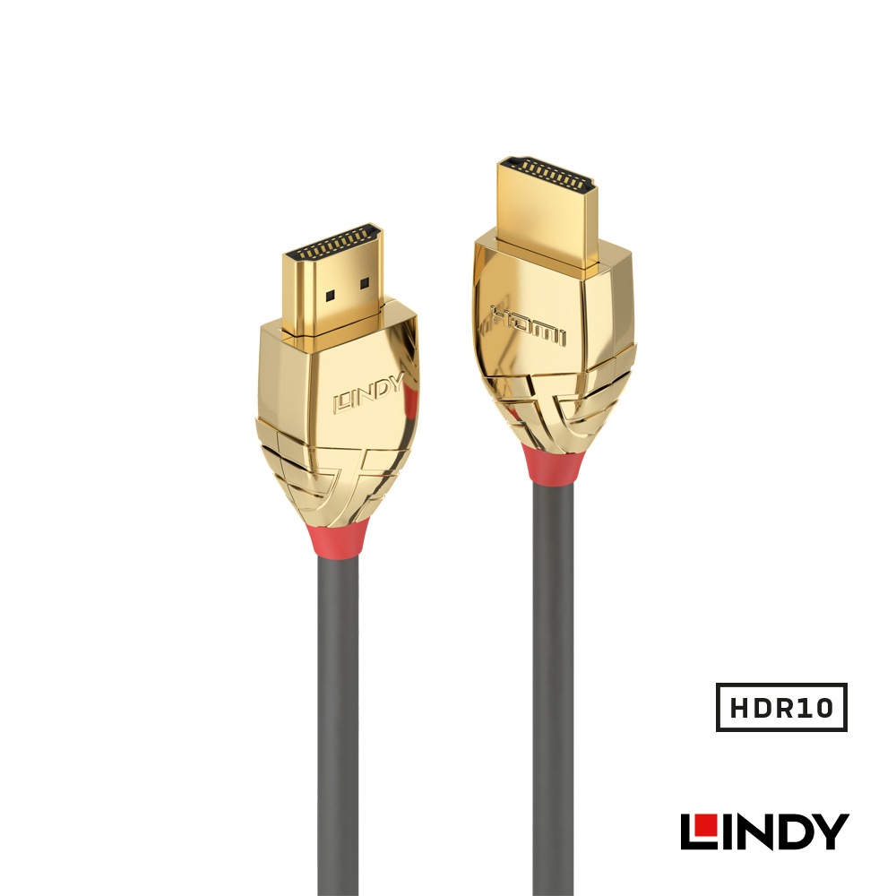【37866】 LINDY 10m GOLD LINE HDMI 2.0 Type-Aケーブル