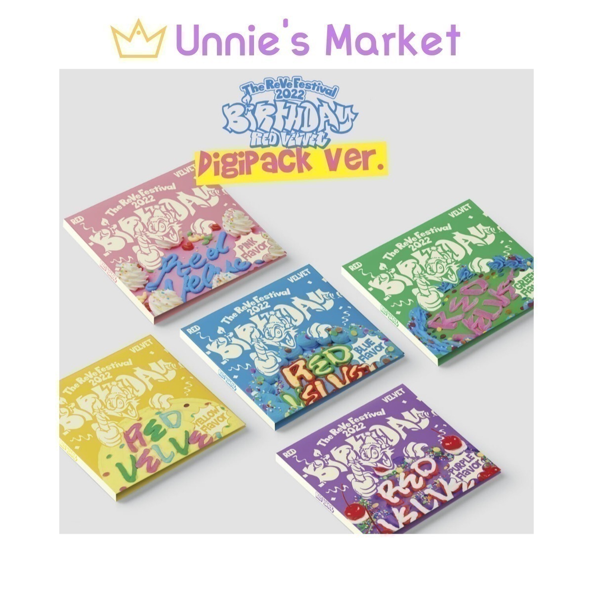 [SET] Red Velvet - The ReVe Festival 2022 Birthday Digipack Ver. Album + Free Photocard(fan-made) 1E