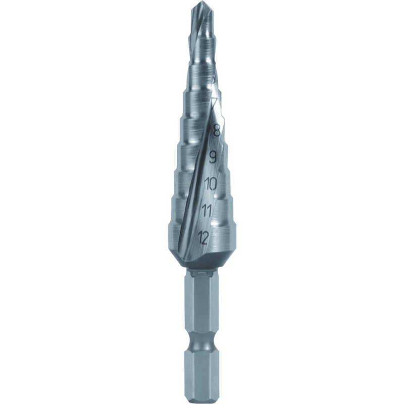 トラスコ中山　TRUSCO 六角軸ステップドリル 2枚刃 4~12mm　TSDS12