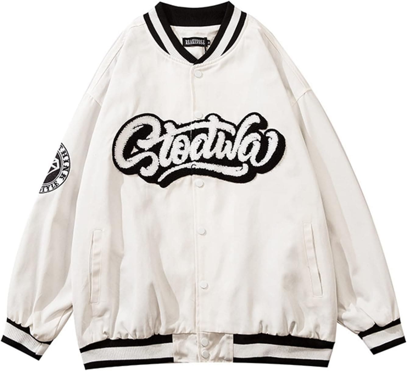 スタジアムジャンパー メンズ ジャケット スタジャン 刺繍 クラッシック アメカジ 男女兼用 野球ジャンパー オーバーサイズ カジュアル 春服 薄手 お洒落 大きいサイズ アウター トップス ストリー