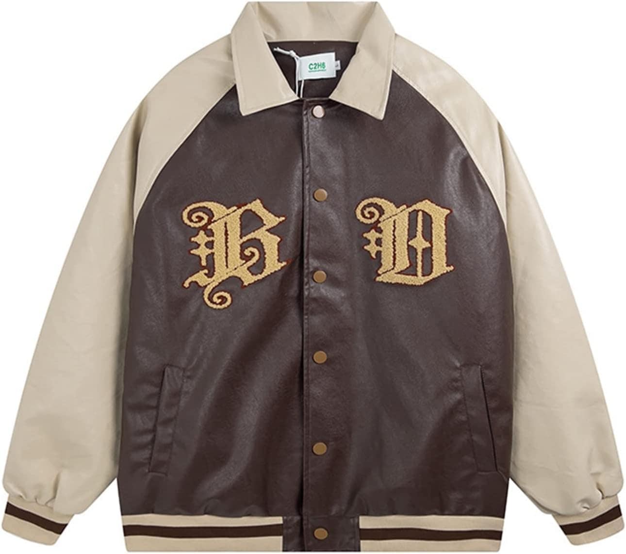 レザースタジャン ヴィンテージ 革ジャン スタジアムジャンバー 防寒