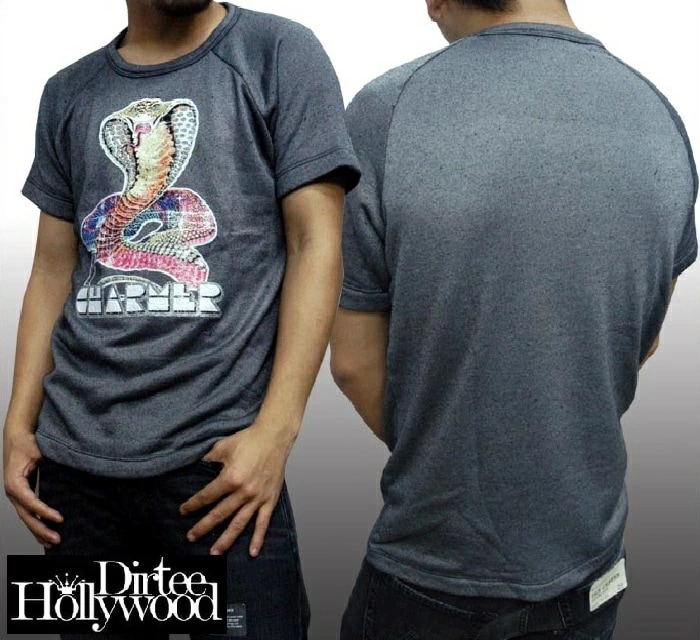 セール ダーティーハリウッド メンズ フリース Tシャツ Dirtee Hollywood CHARMER グレー Safari サファリ LEON レオン オーシャンズ 雑誌 掲載 ブランド ベ