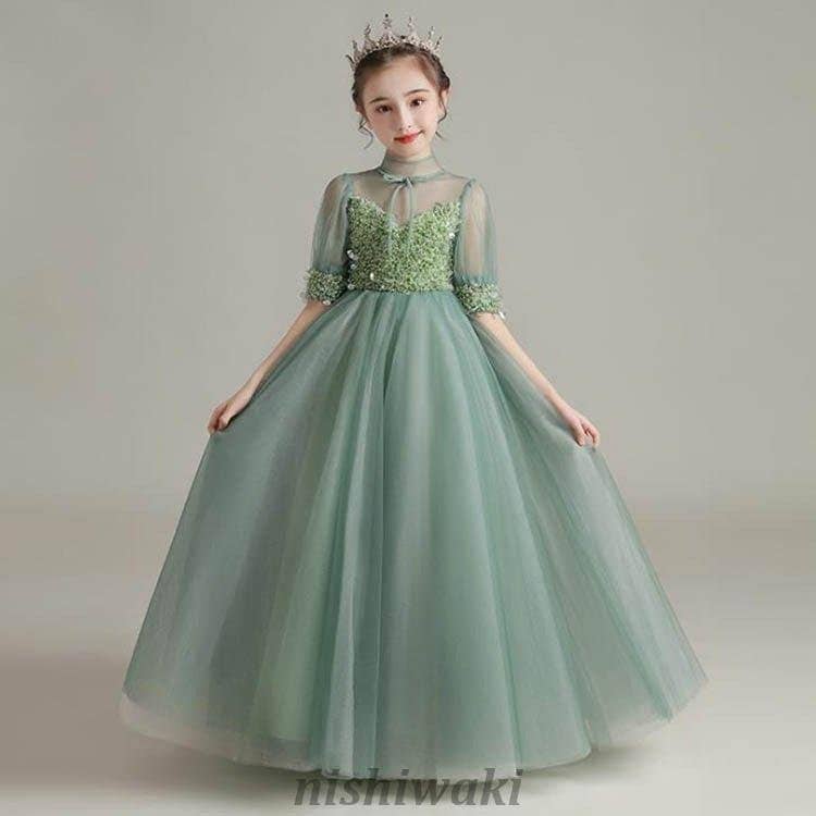子供ドレス 発表会 フォーマル 結婚式 ルドレス 短い キッズドレス ロングドレス ジュニアドレス 発表会 ピアノ 結婚式 七五三 コンクール 新作172386