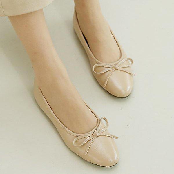 シューズ ラウンドトゥ リボン 女性用 レディース 靴 フォーマルシューズ フラット ローファー 1cm sjly 730 800_P406035660