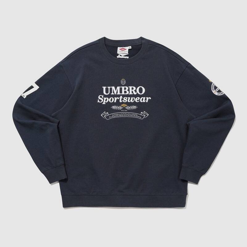 UMBRO 남녀공용 HBL 브리티시 캐주얼 맨투맨 티셔츠 UQ111CFS21 197046 1787321 1000644224042