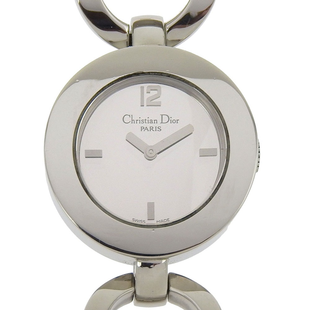 マリス CD022110 腕時計 ステンレススチール クオーツ アナログ表示 レディース 黒文字盤 中古品 A-ランク