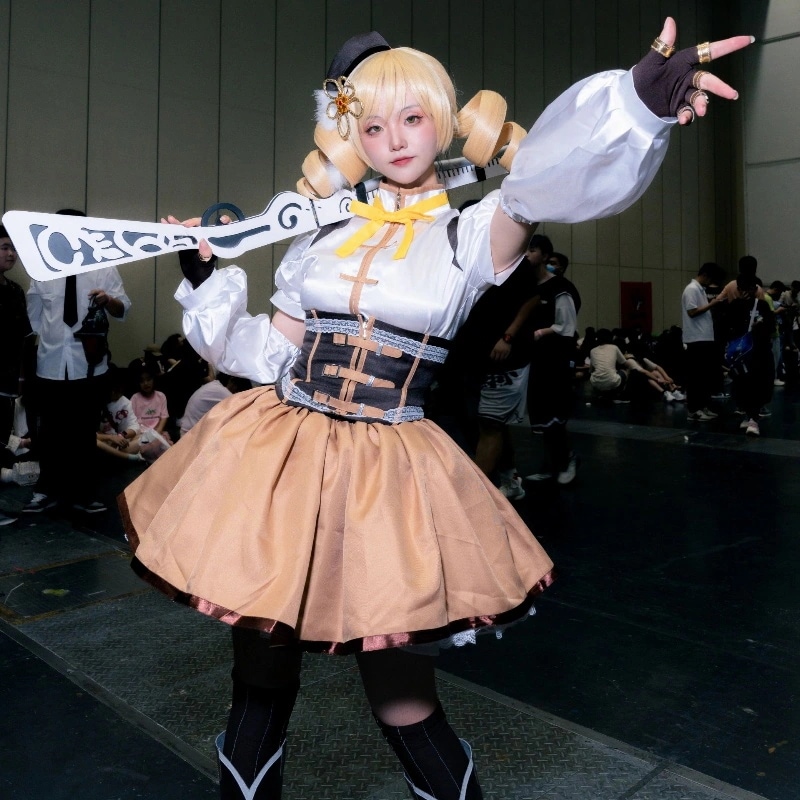 浅見巴 魔法少女まどかマギカ レディース スカート コスチューム コミック展示c服