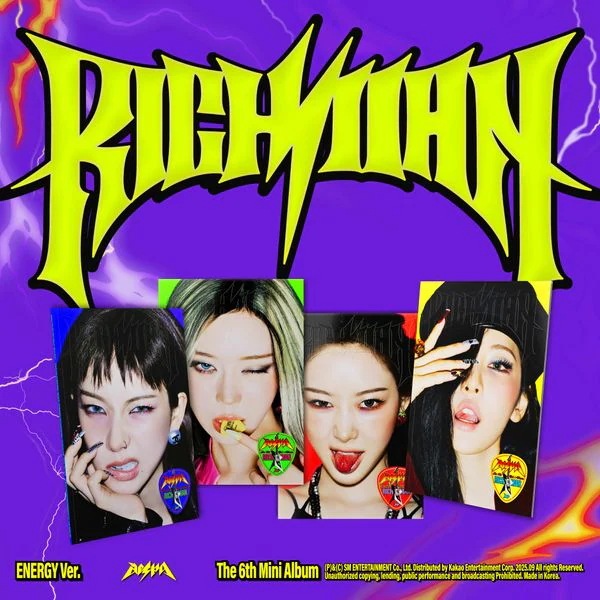 [4種セット] (ENERGY Ver.) aespaミニ6集アルバム [RICH MAN] チャート反映 当店特典