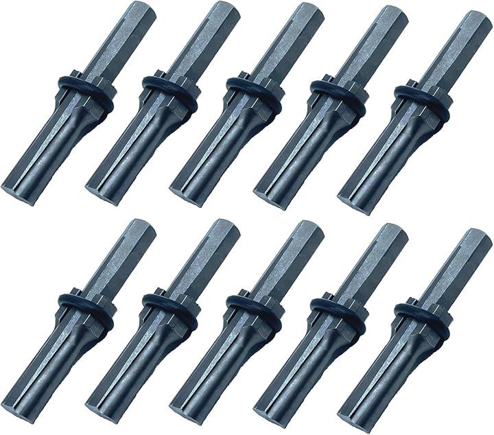 セリ矢 18mm コンクリートドリル ハンマードリル クサビ 岩 石割り道具 ハツリ ゴムパッキン付き 10本(18mm 10本セット)