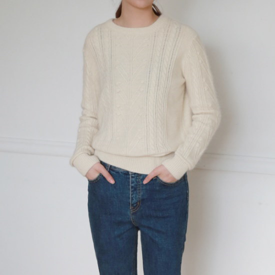 デイリー・マンデーAngora point knitアンゴラポイントニット ニット/セーター/ニット/韓国ファッション デイリー・マンデーAngora point knitアンゴラポイントニット ニット/セーター/ニット/韓国ファッション