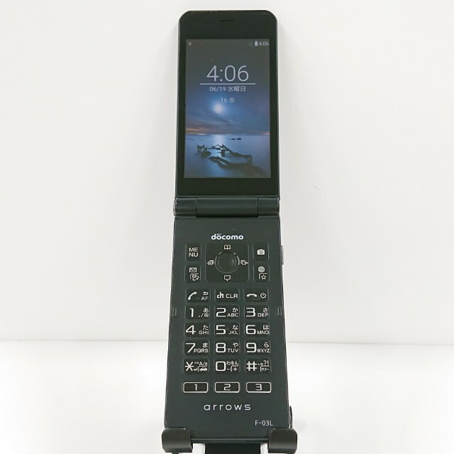 arrows ケータイ F-03L ドコモ ブラック 送料無料 本体 c13607 【中古】