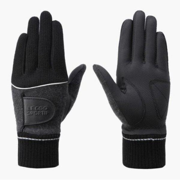 ゴルフ KQF GP421MGLO1-BLCK 男性用防寒手袋 / BLCK