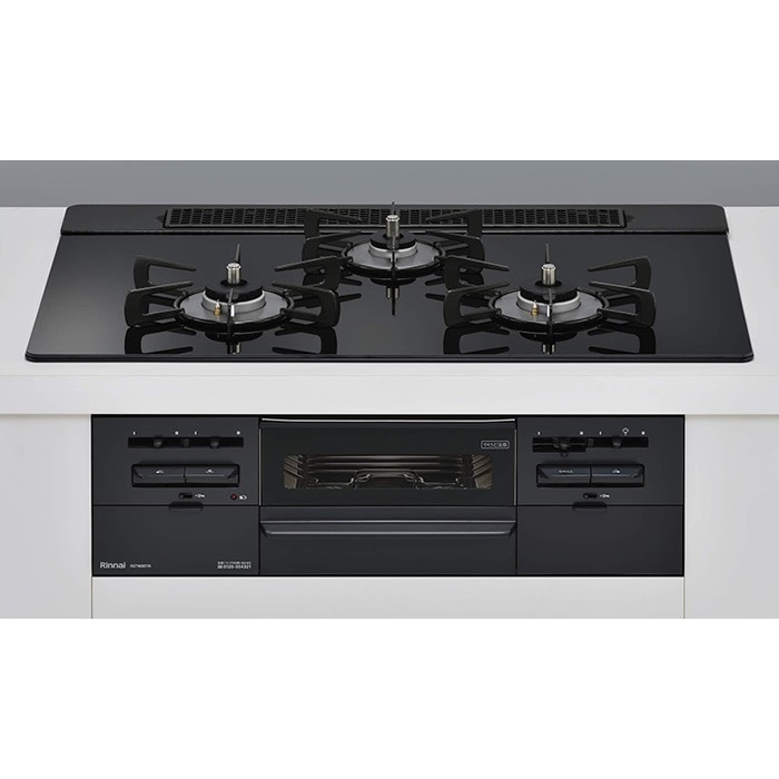 ビルトインガスコンロ 75cm 都市ガス用 ガラストップ シアーブラック RS71W36T1RBW-13A 67,580円
