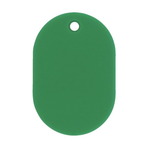 （まとめ） 日本緑十字社 小判札（無地札） 緑4530mm スチロール樹脂 200012 1枚 50セット