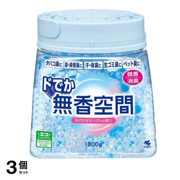 ドでか ほのかなせっけんの香り 微香タイプ 1800g (本体) 3個セット