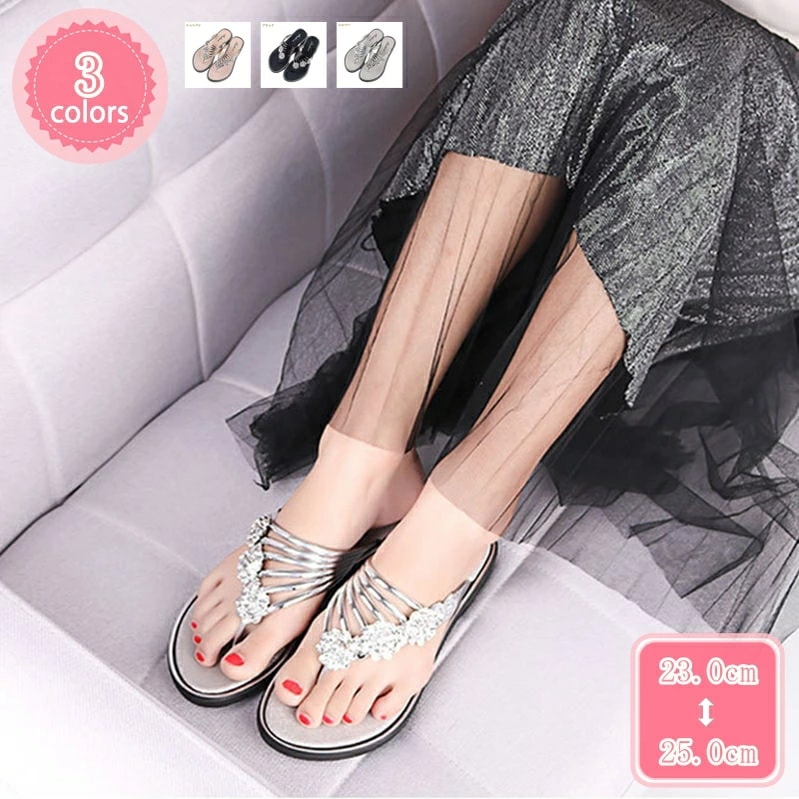 777円OFFクーポン フラット サンダル レディース トングサンダル 美脚 1cm 軽量 ビーチサンダル 歩きやすい 靴 おしゃれ スリッパサンダル スリッパ 脱げ防止 安定 シンプル 履きやすい