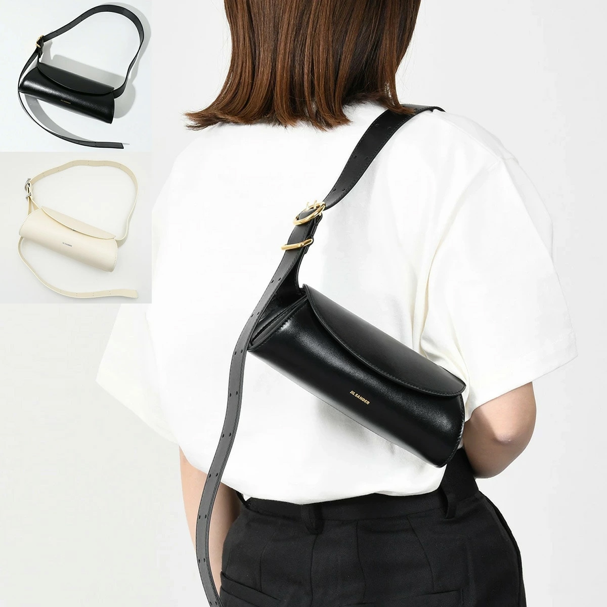 バッグ 鞄 ハンドバッグ Cannolo カンノーロ ミニバッグ J08WD0008 P4840 P5355レディース ブラック ホワイト 本革 おすすめ