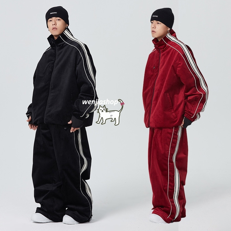 スノーボードウェア 上下セット メンズ レディース 男女兼用 2024 2024 新作 パンツ ジャケット アウター スノボウェア スノーウェア スキーウェア スノボーウェア 韓国風 防風 防水 防寒