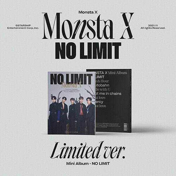 (Limited Ver.未開封) MONSTA X / NO LIMIT(ミニアルバム10集) 限定盤