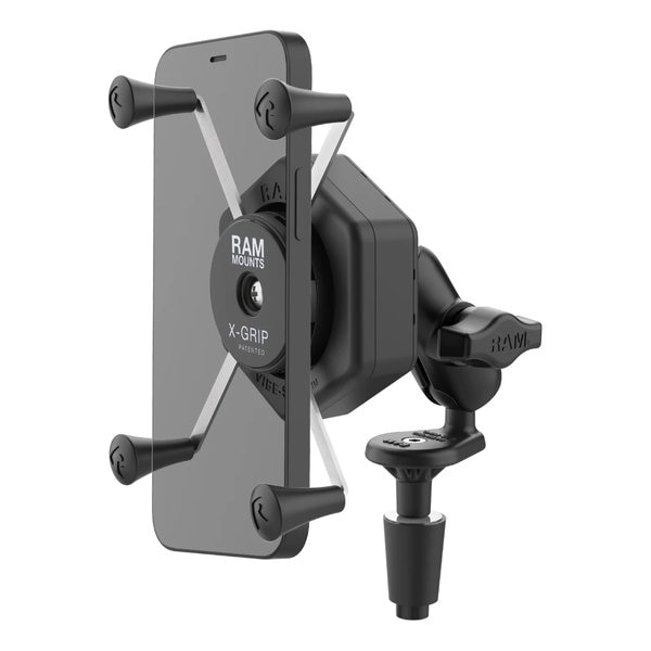 防振Xグリップ M ＆フォークステムベースセット ショートアーム 内径φ12-38mm対応 RAM-B-176-A-UN10-462