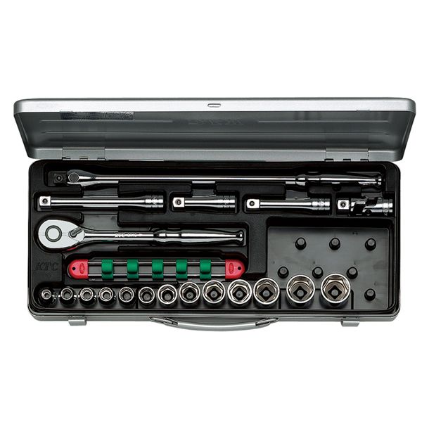 KTC 京都機械工具 12.7SQ ソケットレンチ セット 19点 （mm） TB413 ソケット レンチ 工具 ツール DIY 作業工具