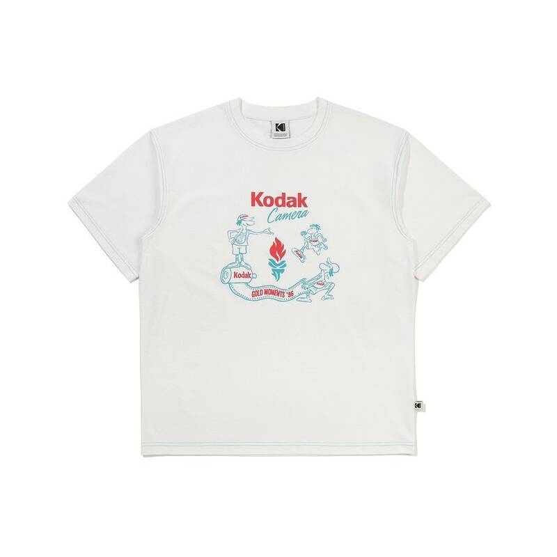 コダック KODAK ゴールドモーメント ソローナ グラフィック 半袖Tシャツ WHITE K6223RRS47WHT 392061
