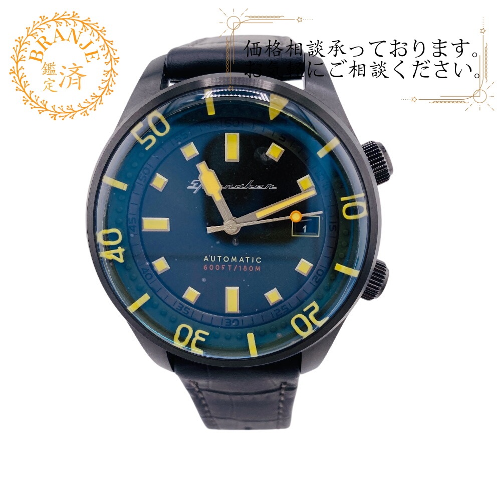 SP-5062-WN-04 BRADNER-wena 3 180M防水 自動巻 wena3 腕時計 ブラック ブランド