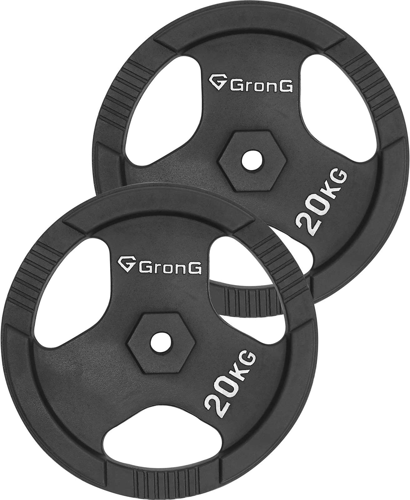 ダンベル プレート バーベル 20kg 2個セット シャフト径28mm 筋トレ アイアン