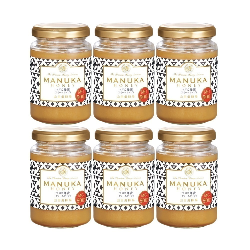 【山田養蜂場】 マヌカ蜂蜜 MG500+ ( クリームタイプ ) 200g 6本 敬老の日